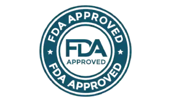 FDA registered facility badge showing compliant manufacturing environment for supplement production