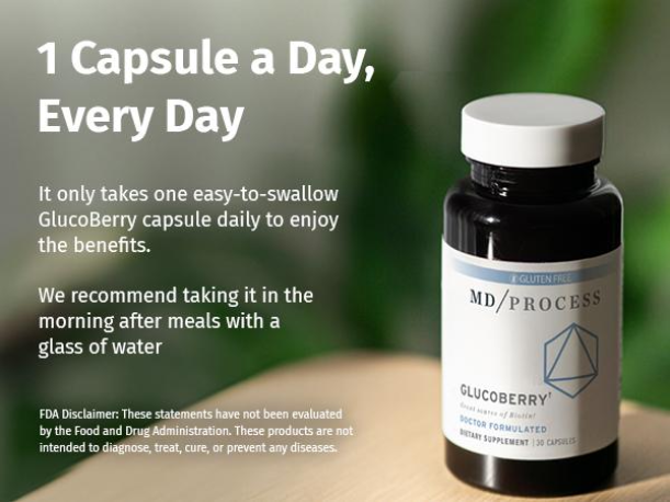 How does GlucoBerry work showing step by step process of natural blood sugar support in the body